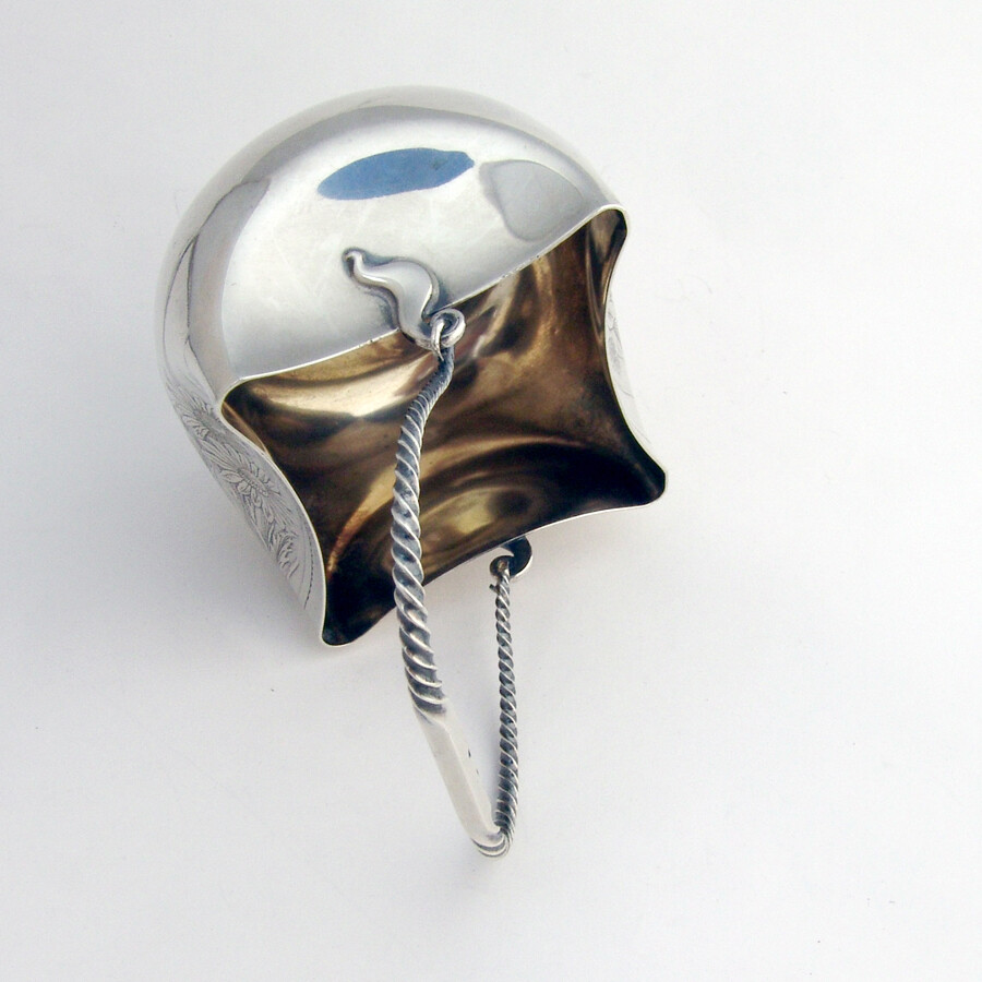 Acid Etched Basket Swing Handle Whiting Sterling Silver