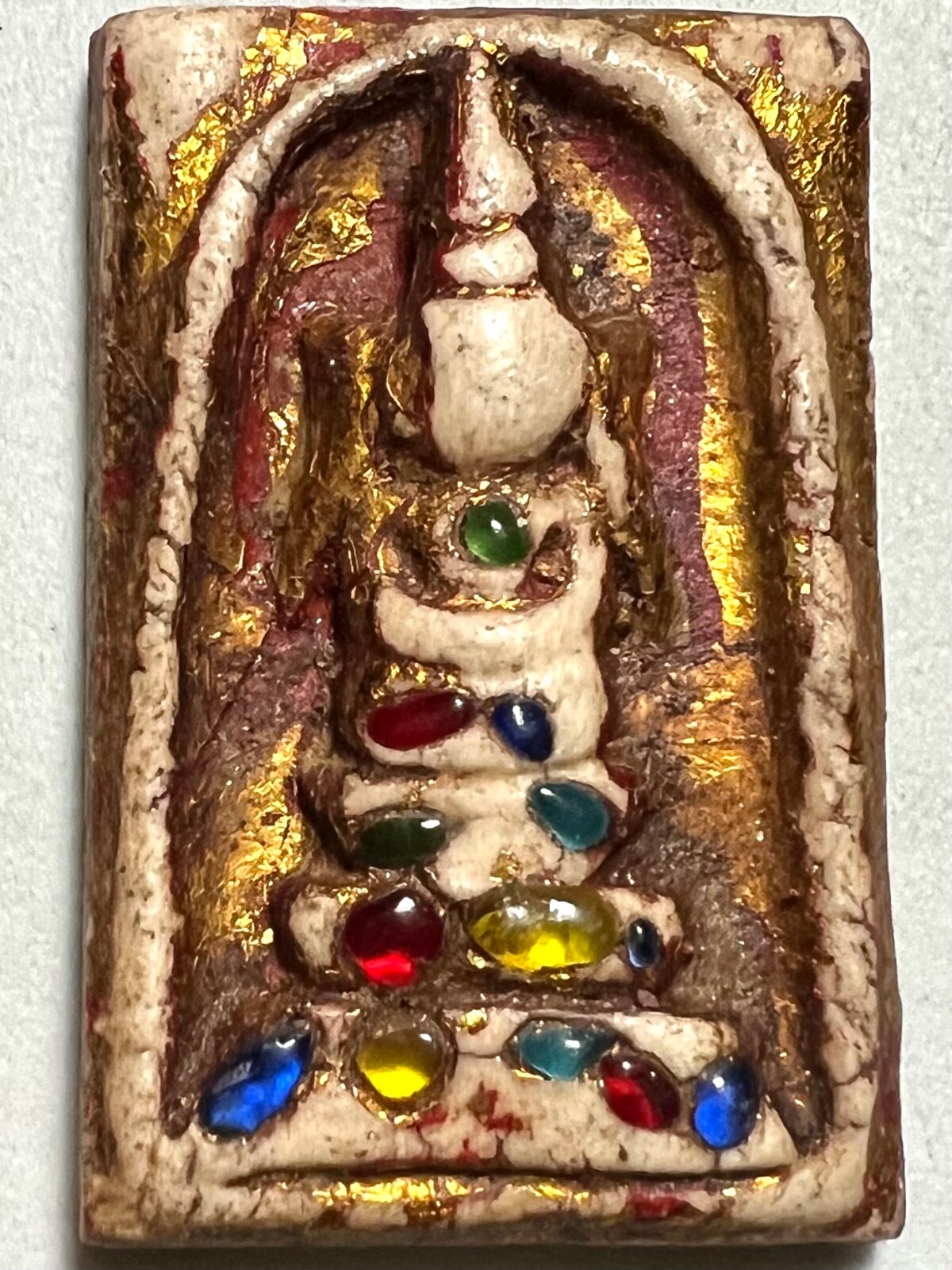 PHRA SOMDEJ YODKHUNPON LP RARE OLD THAI BUDDHA AMULET PENDANT MAGIC ANCIENT#15