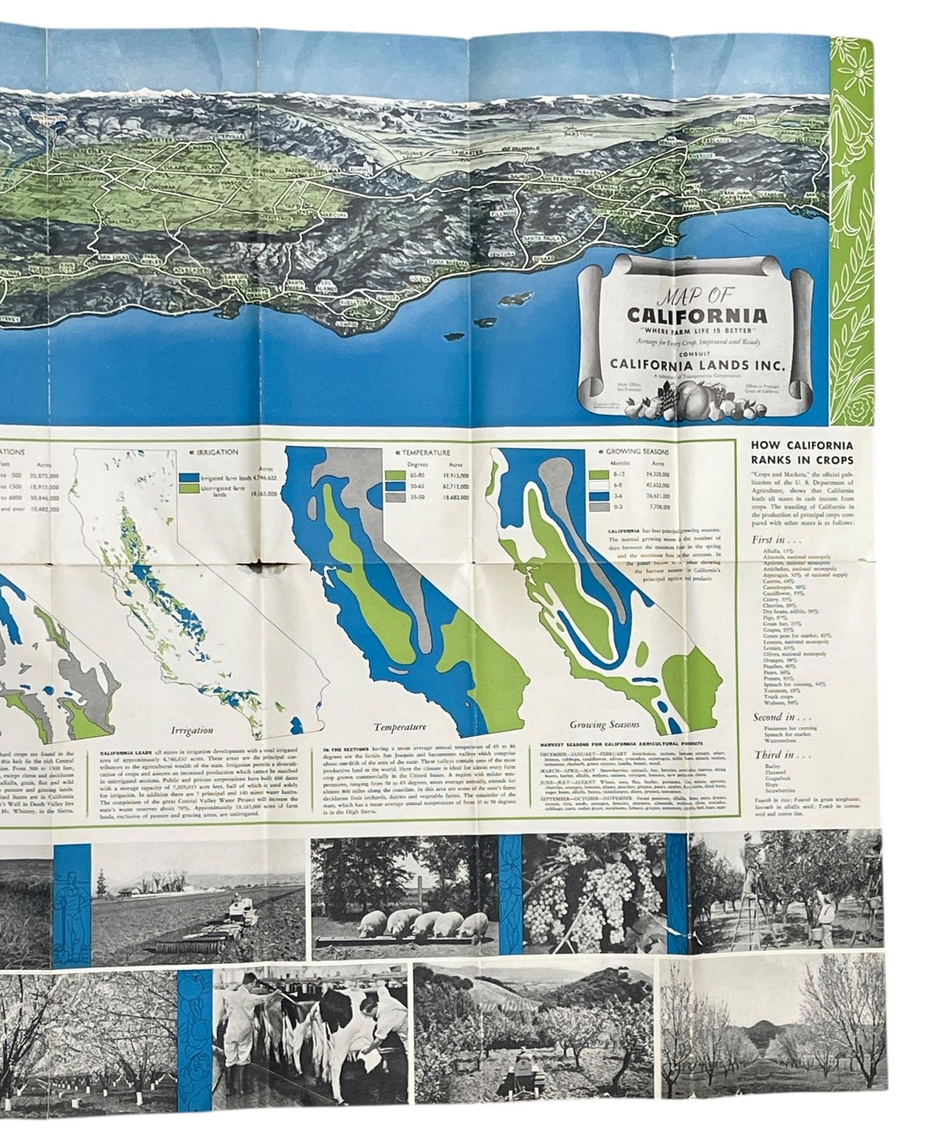 A Map of California Where Farm Life Is Better / 1939