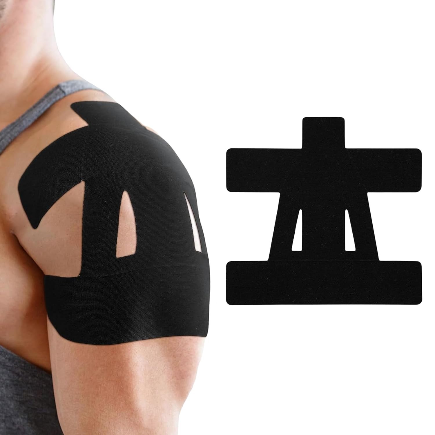 Kinesiology Tape (5 m X 5 cm) Latex Free Breathable Athletic Sports Tape-10pc