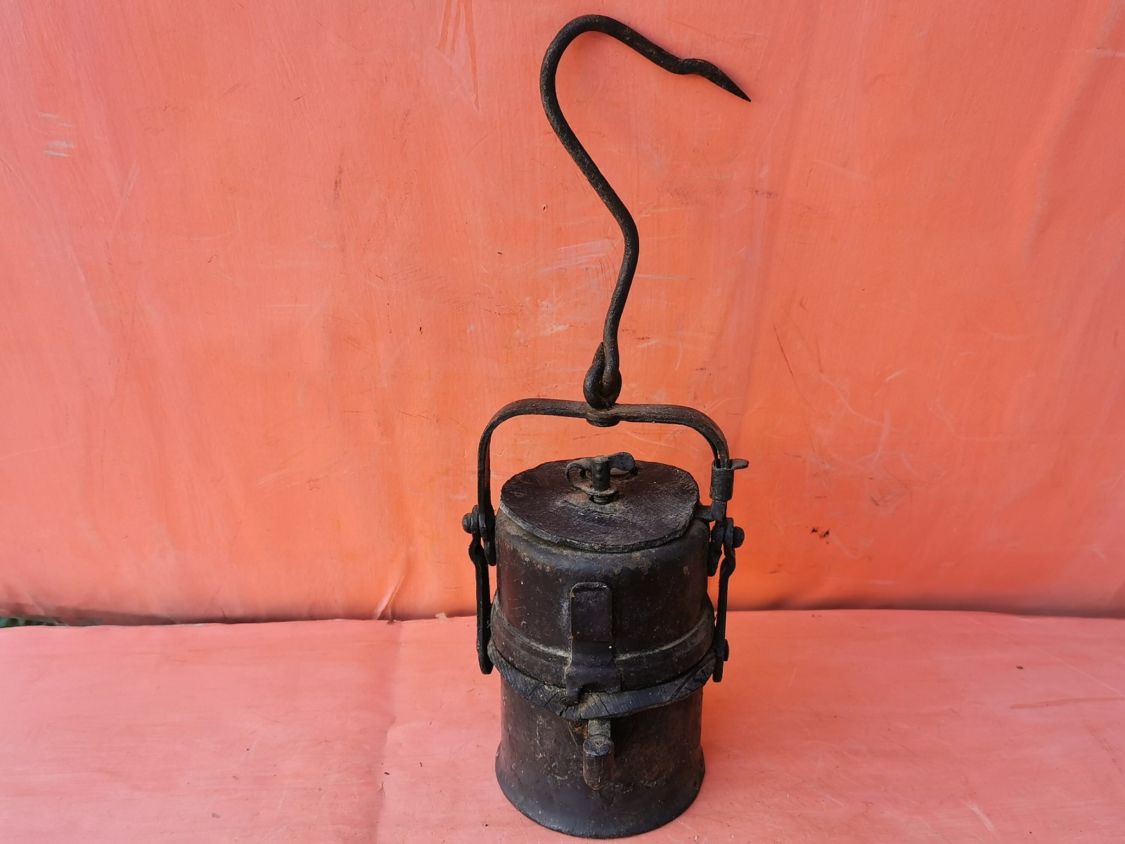 RARE OLD MINING CARBIDE LAMP GAS CEROSINE PRIMITIVE TOOL