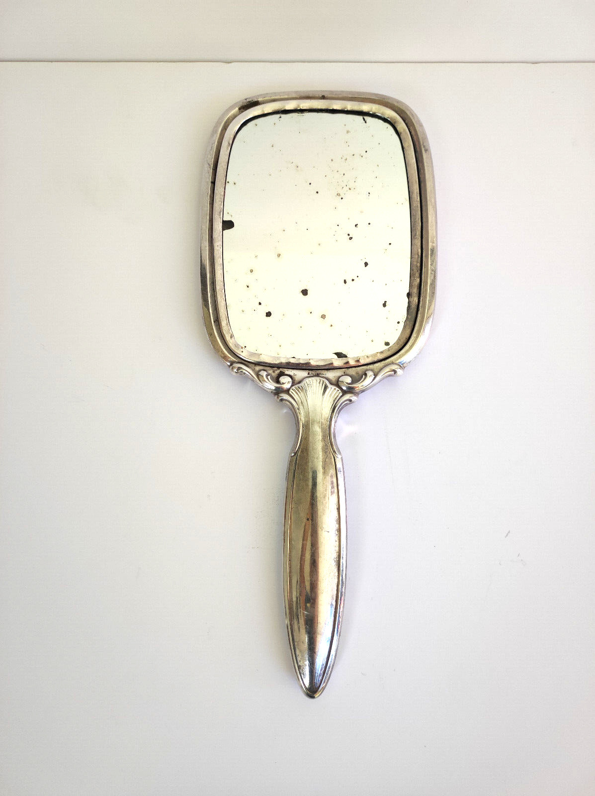 ALPACCA HOKA, Antique Sterling Silver Hand Mirror, Art Deco, Germany 1900’s, 11″