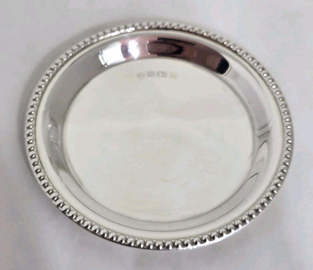 Vintage Trinket Dish / Jewellery Tray. Sheffield 1994. By Carr’s Of Sheffield Lt