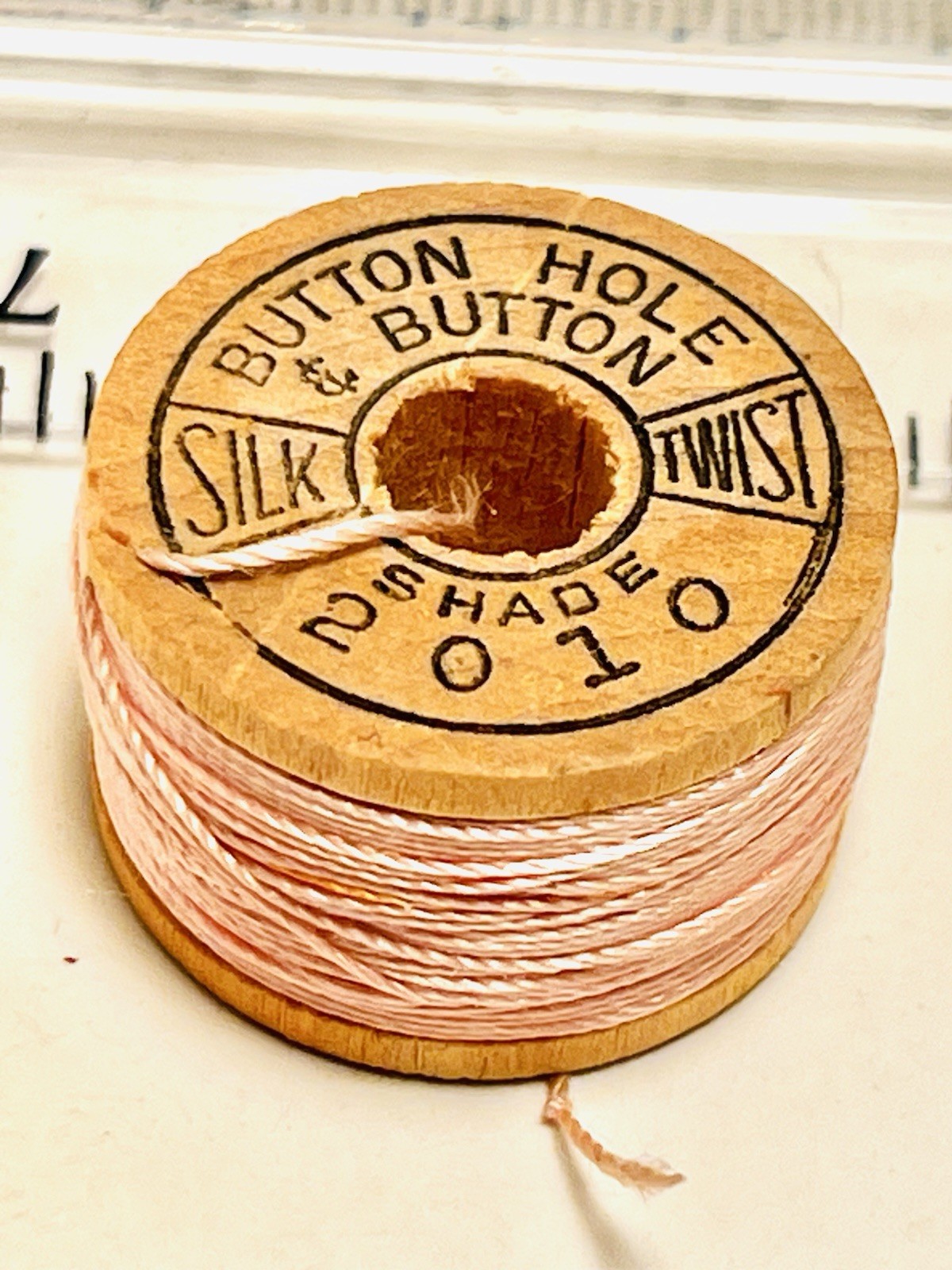 Vintage Silk Thread BELDING CORTICELLI Pale Pink Fly Fishing Tying Sewing 2010