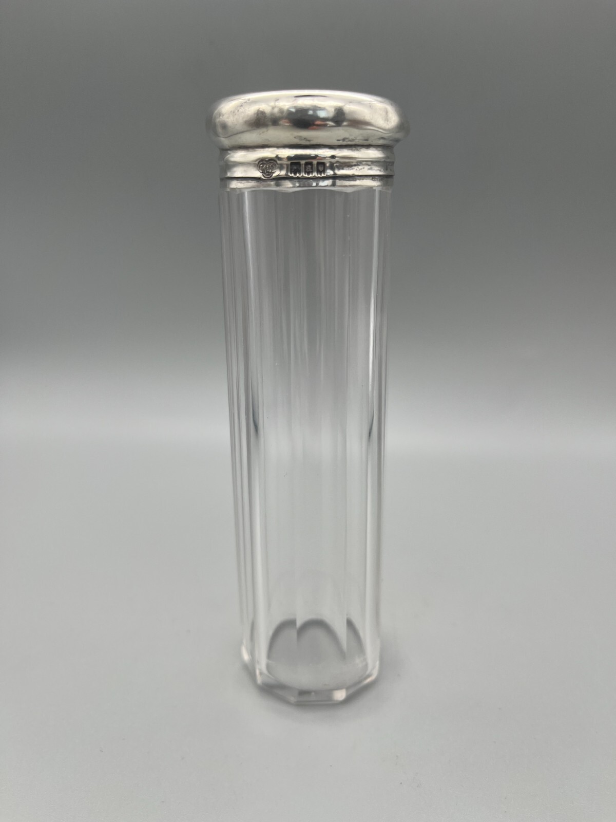GEORGE V DRESSING TABLE POT w/ STERLING SILVER LID, GOLDSMITHS & SILVERSMITHS CO