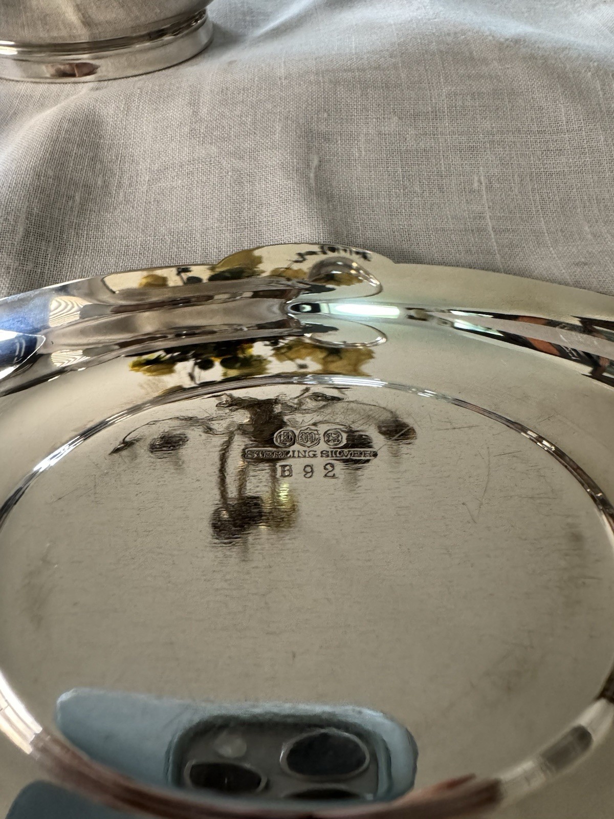 Watson Sterling Co. Sauce Boat w/ Matching Under Tray. Pristine Condition c1919