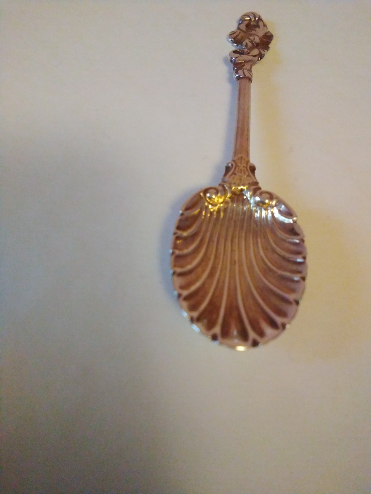 14g c1740 London Sterling Silver Rococo Spoon Francis Harache