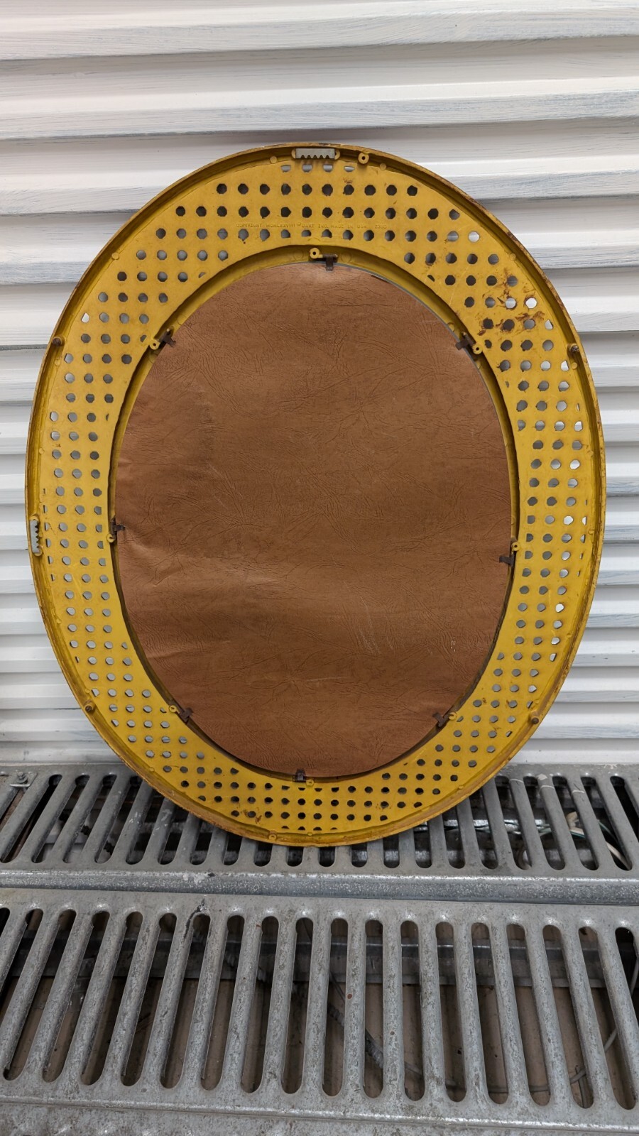 Framed Wall Mirror Copyright MCMLXXVIII Dart Ind. Part #2380 Made in USA
