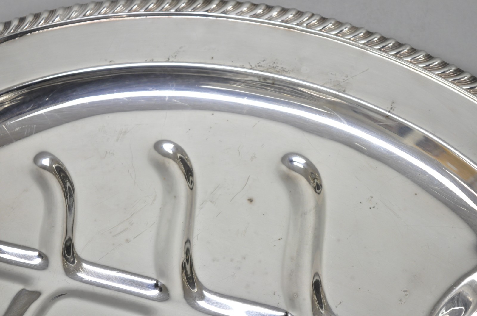 Vintage Sheffield Regency Silver Plated Oval Meat Cutlery Serving Platter Tray