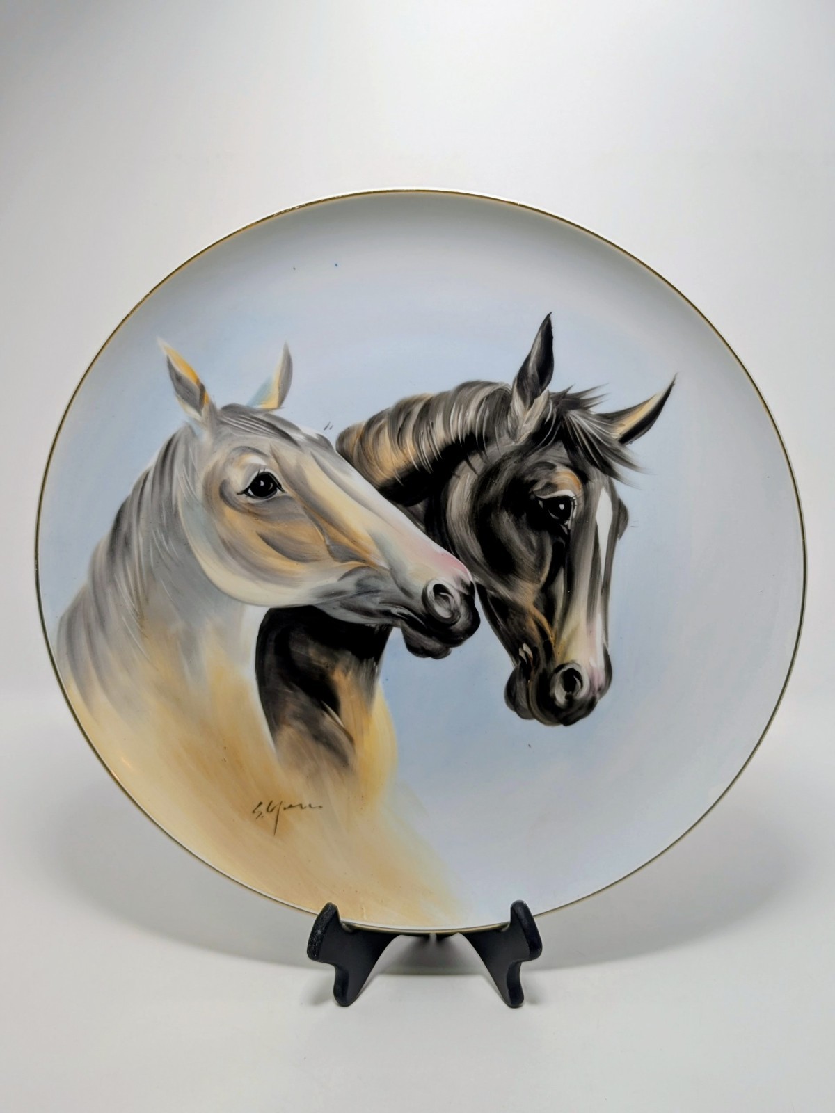 Extremely Rare – S. Yarrow; Nippon Horse Head Plate 10 3/4 Inches, 1891-1921