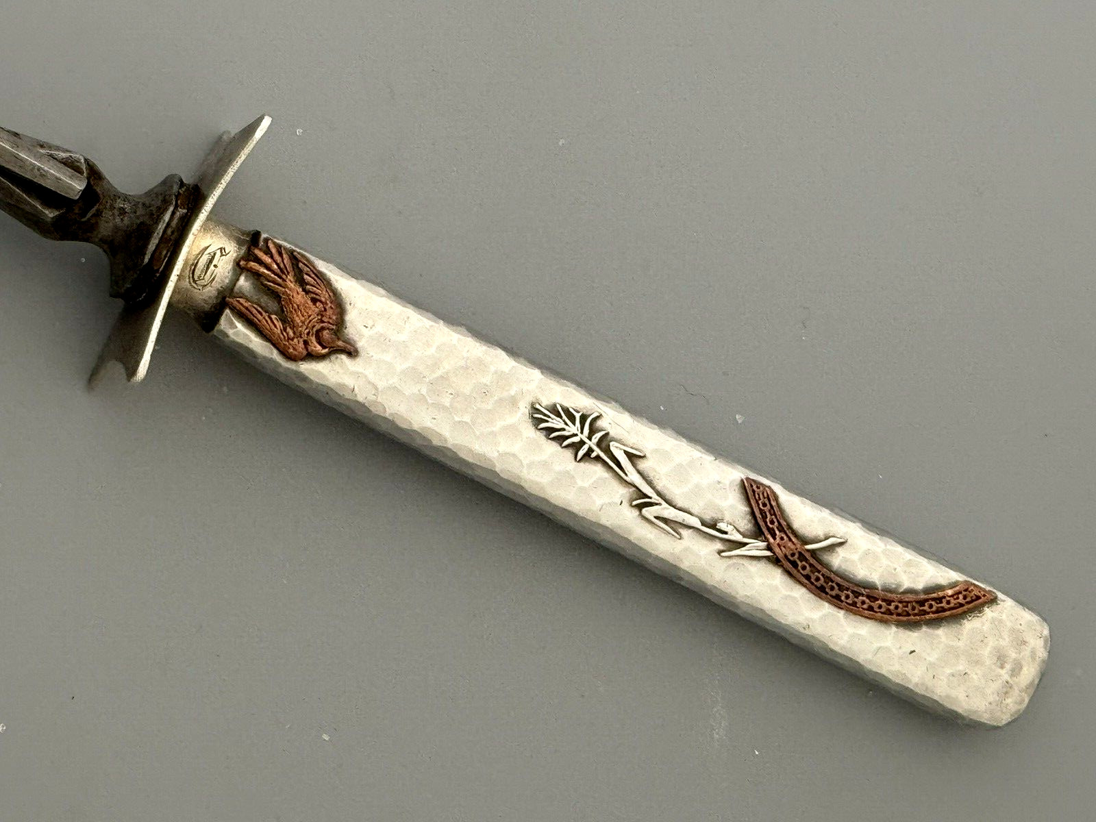 Gorham Mixed Metals and Sterling Roast Carving Fork