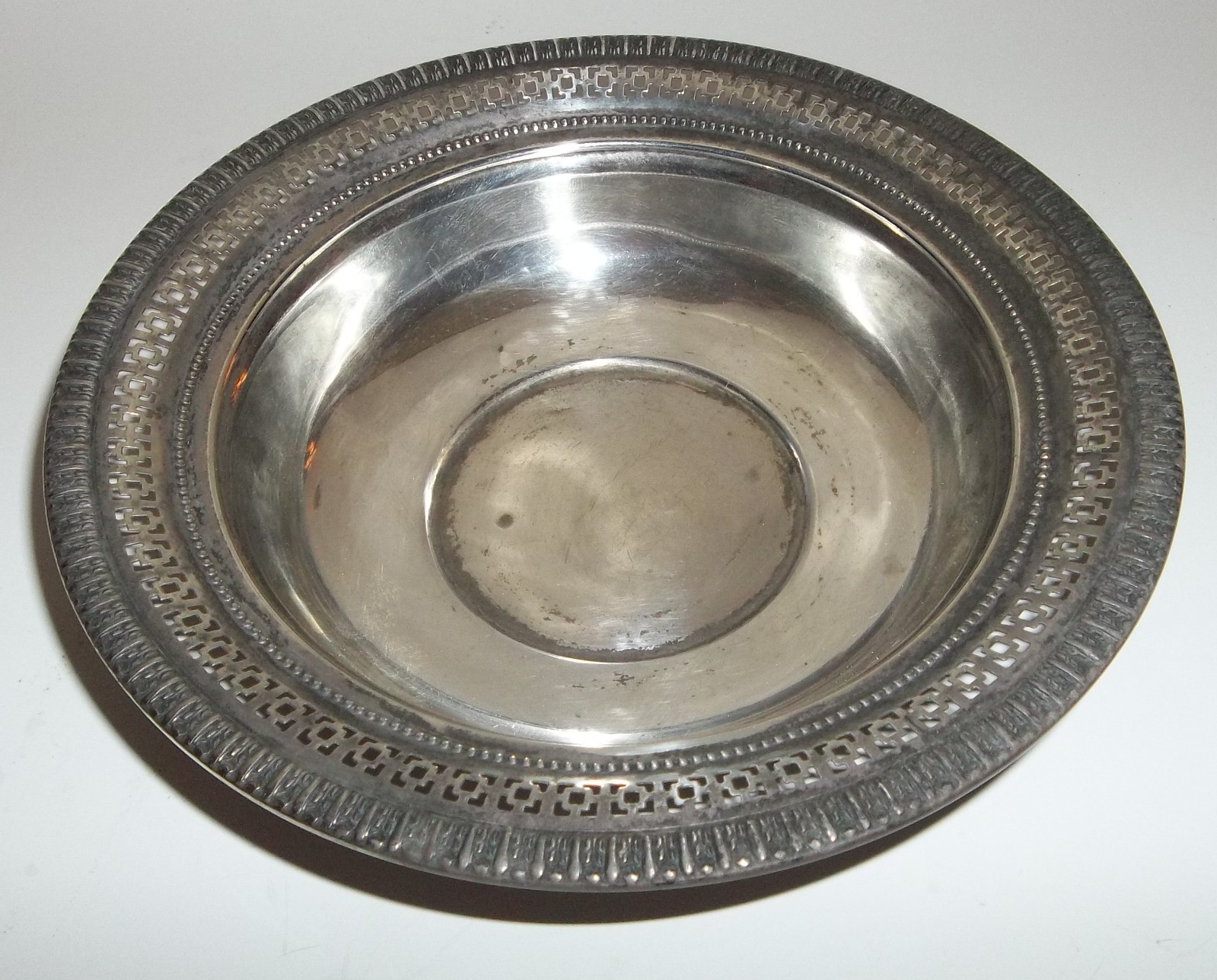 Vintage Fisher Sterling Silver 113 Open Edge Nut Bowl Candy Dish 76 Grams