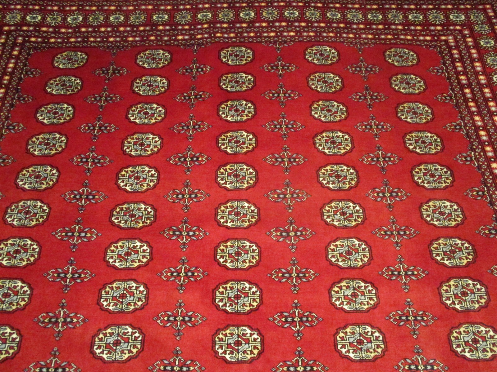 8’x10′ ALLOVER-PATTERN GEOMETRIC HANDMADE-TURKISH-KNOTTED FINE WOOL RUG 586229