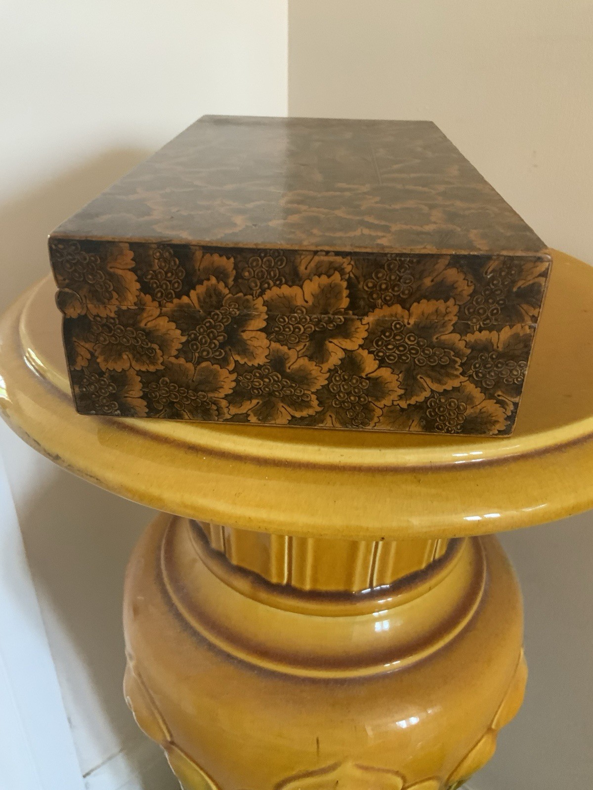 Antique Regency Mauchline Ware Work Box Invisible Hinge Signed C Stiven c1810