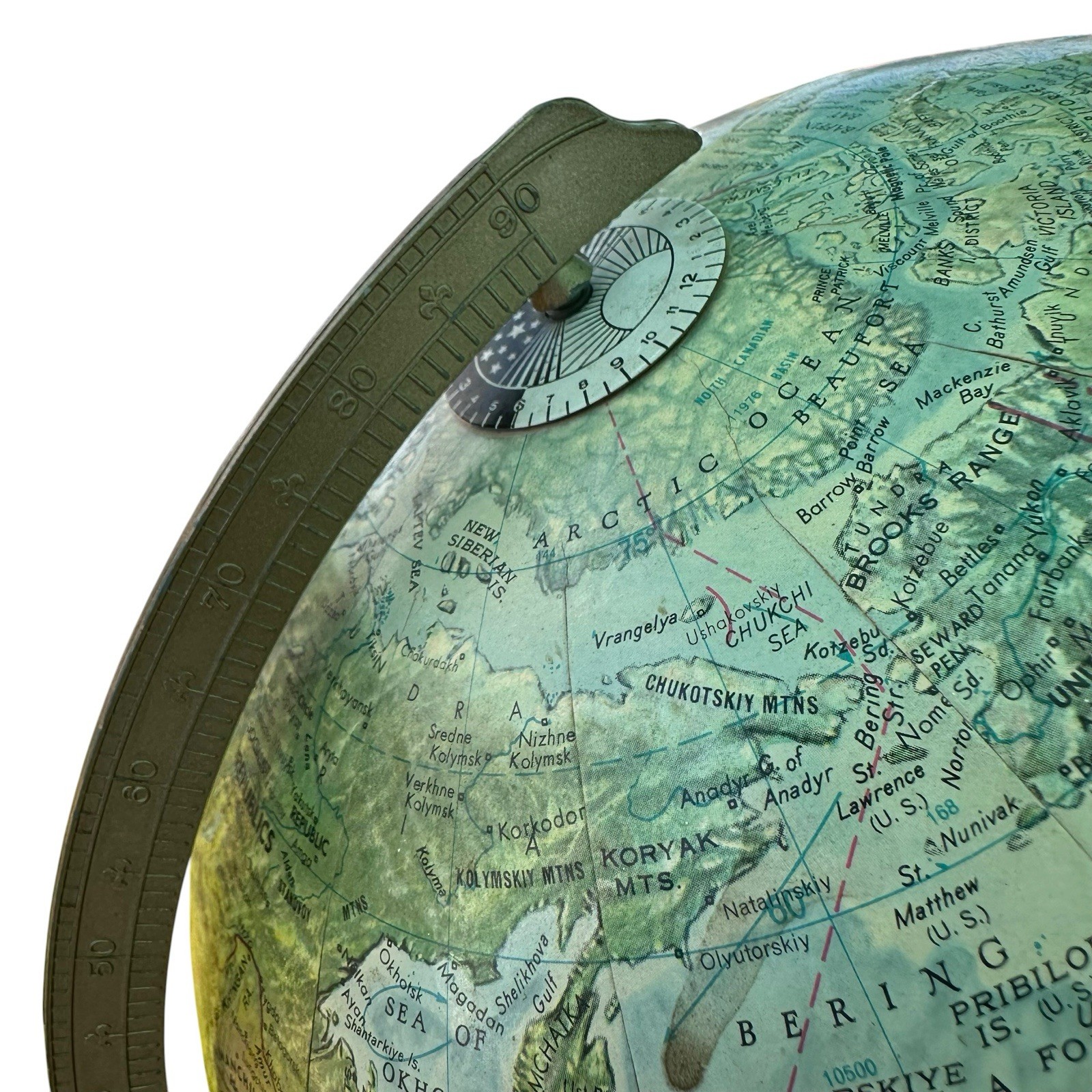 replogle world classic series globe vintage Land And Sea Rotating Globe 12in