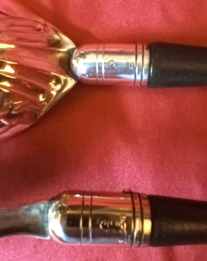 Manning Bowman Chafing Dish Servers Silverplate Ebonized Wood Handles 1910s -20s