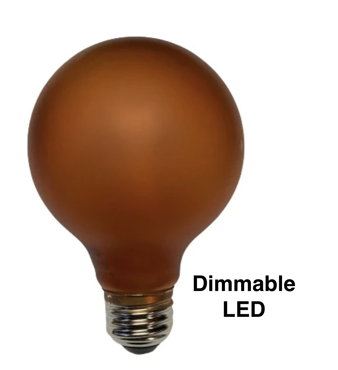 3″ DIMMABLE LED AMBER Painted Bulbs (5) for Antique Chandeliers Lighting “Mazda”