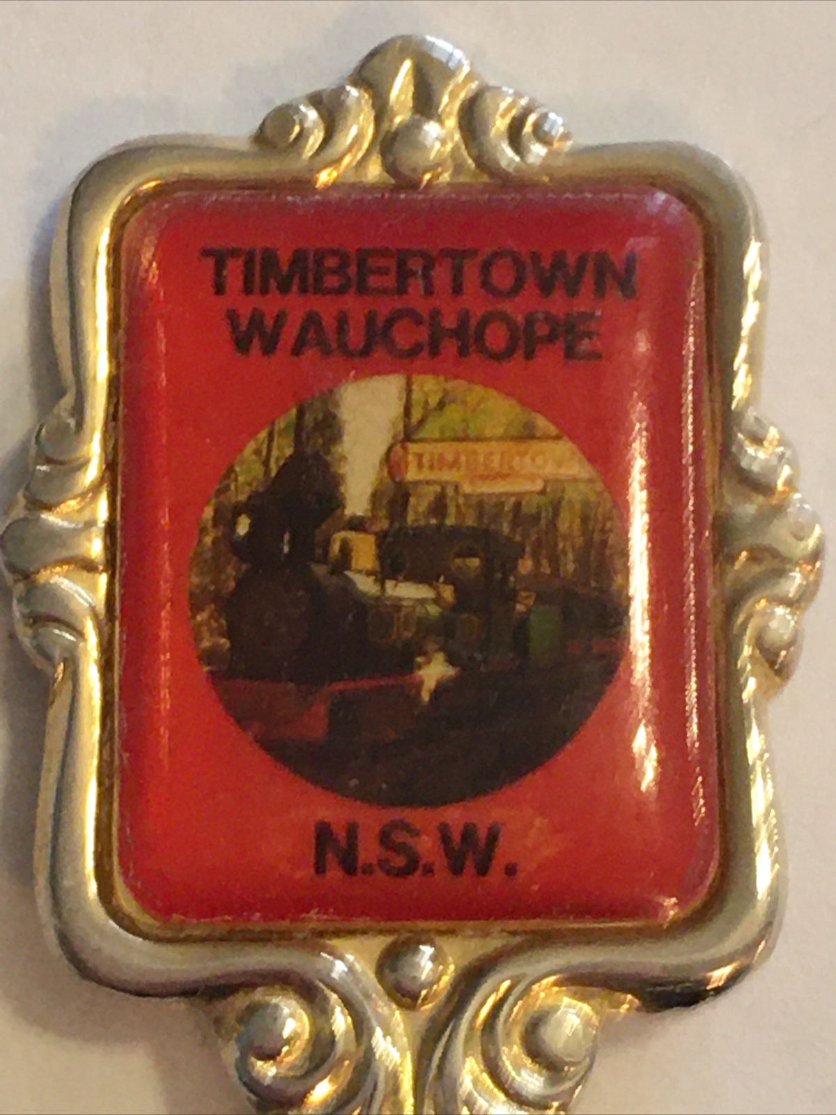 Vintage Souvenir Spoon Collectible Timbertown Wauchope New South Wales