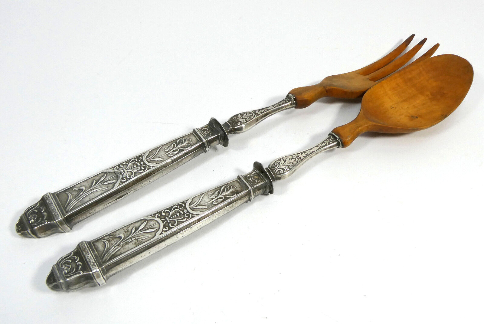 Silver Cutlery Salad Cutlery Circa 1850