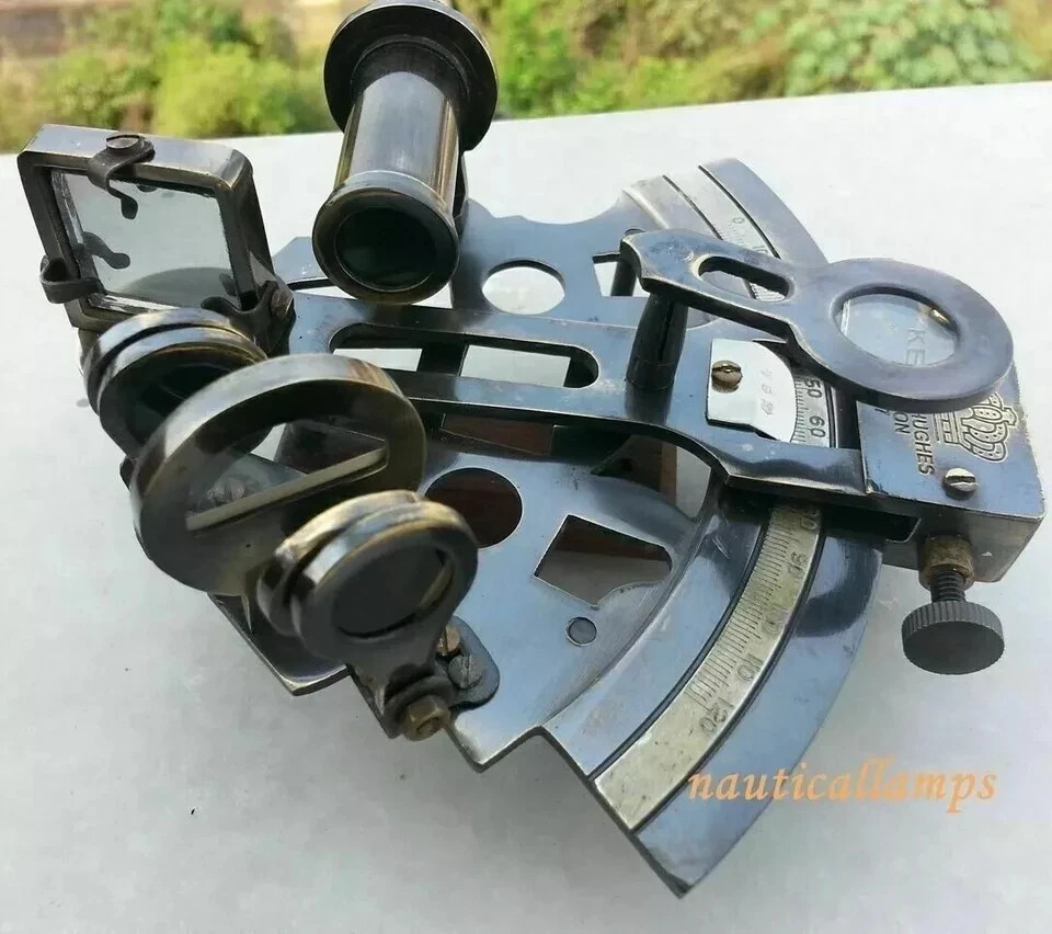 NAUTICAL SEXTANT GERMAN MARINE HEAVY BRASS SEXTANT