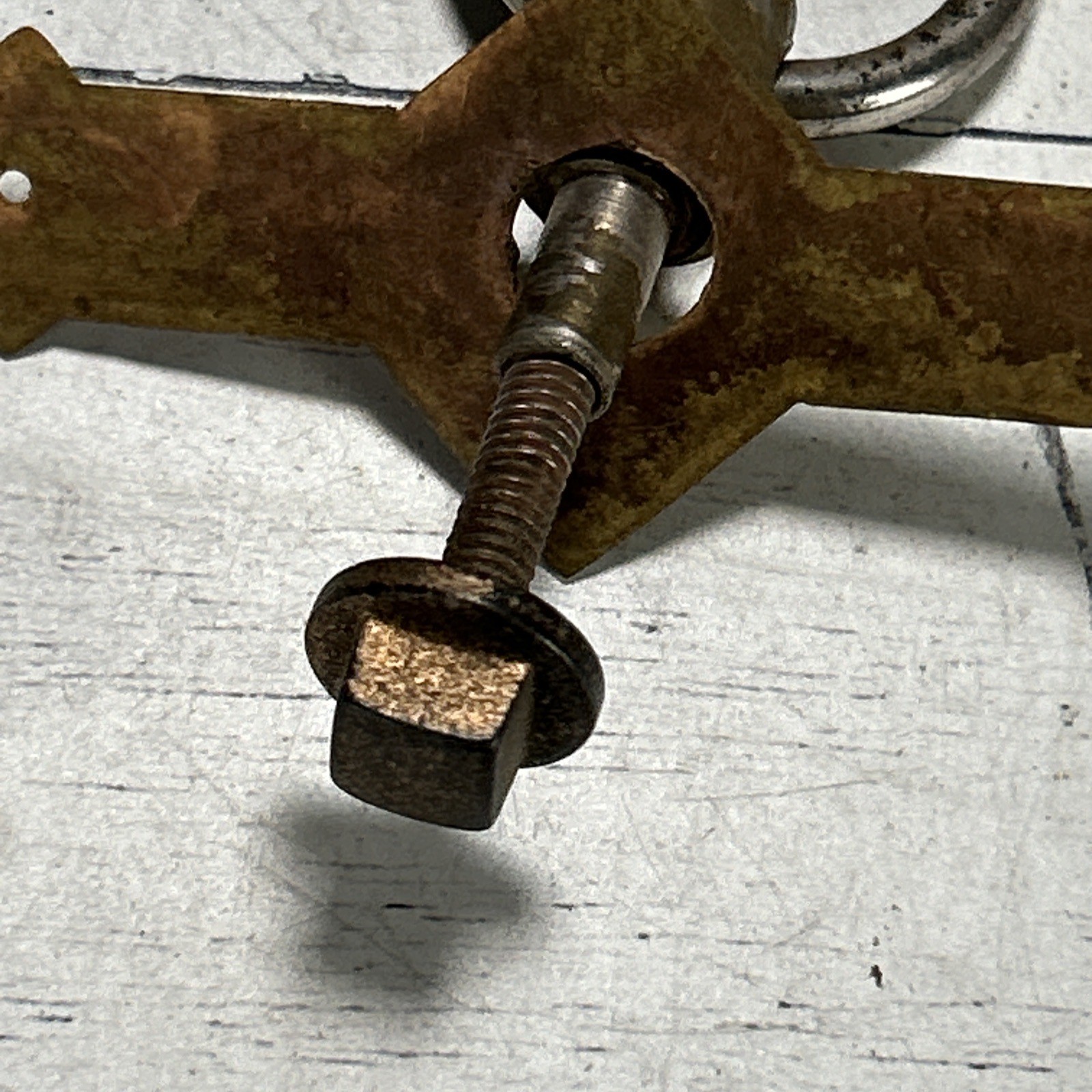 Antique Victorian Eastlake Brass Drawer Pull 3.5″ 1880s-1890s Drop Ring