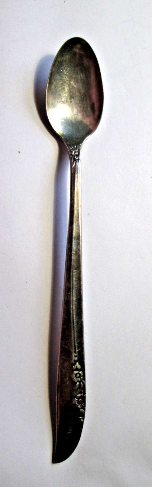 Silverplate Oneida 1881 Rogers Salt Spoon Lilac Time 5.5″