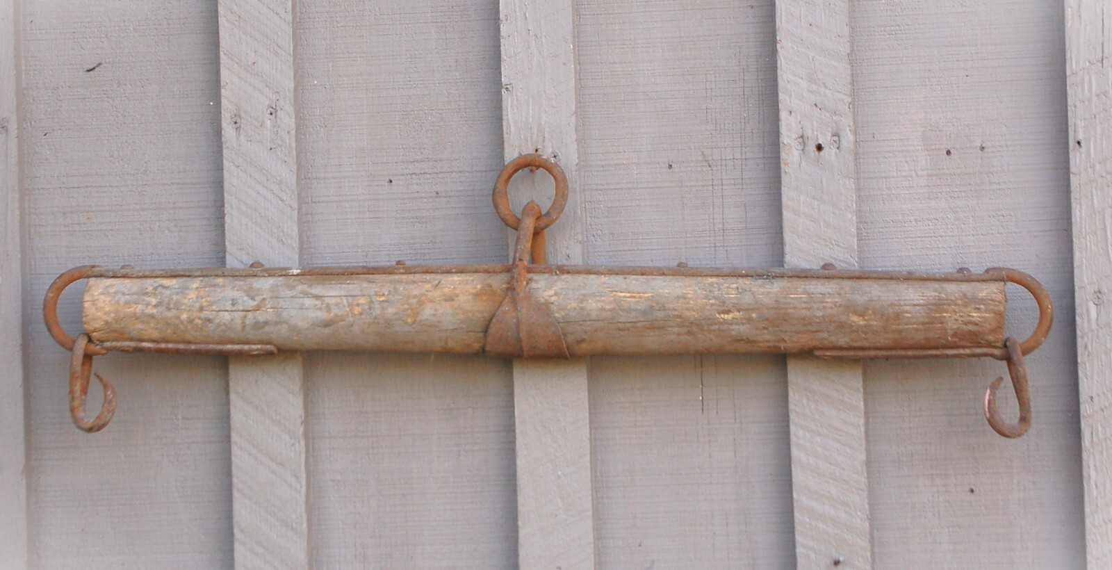 Antique Hand Forged Single Tree Mule Horse Drawn Wagon Farm Tool Rustic a