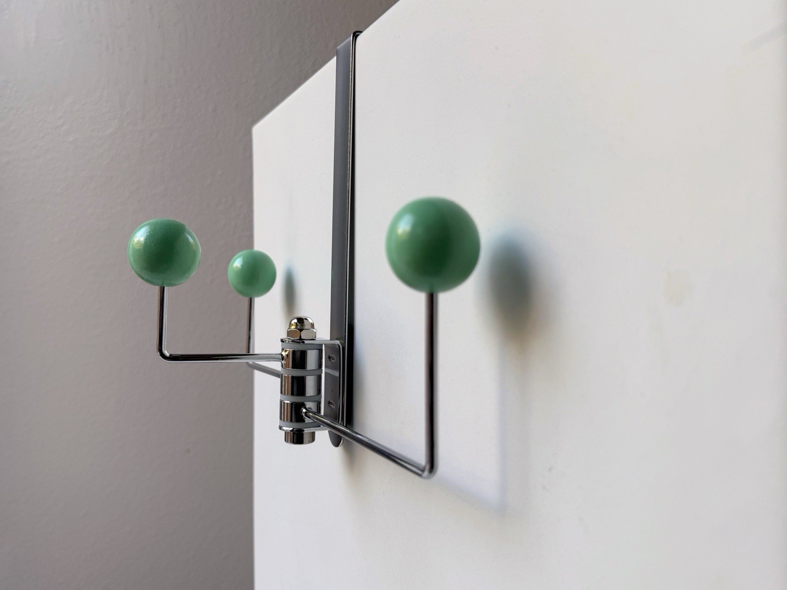 Mid Century Hook Metal Coat Rack Entryway Organizer Modern Minimalist wall art