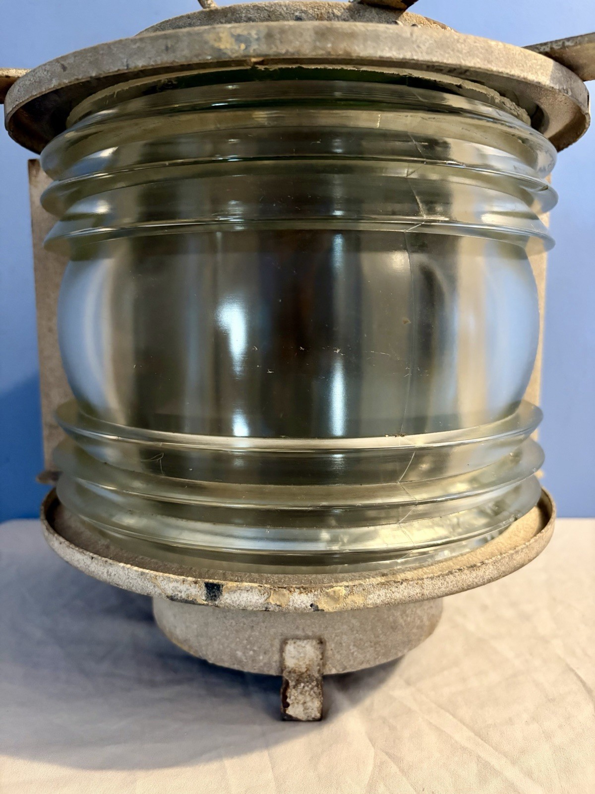 Vintage East German Nautical Ship’s Ship Port Starboard Boat Lantern Mast Light