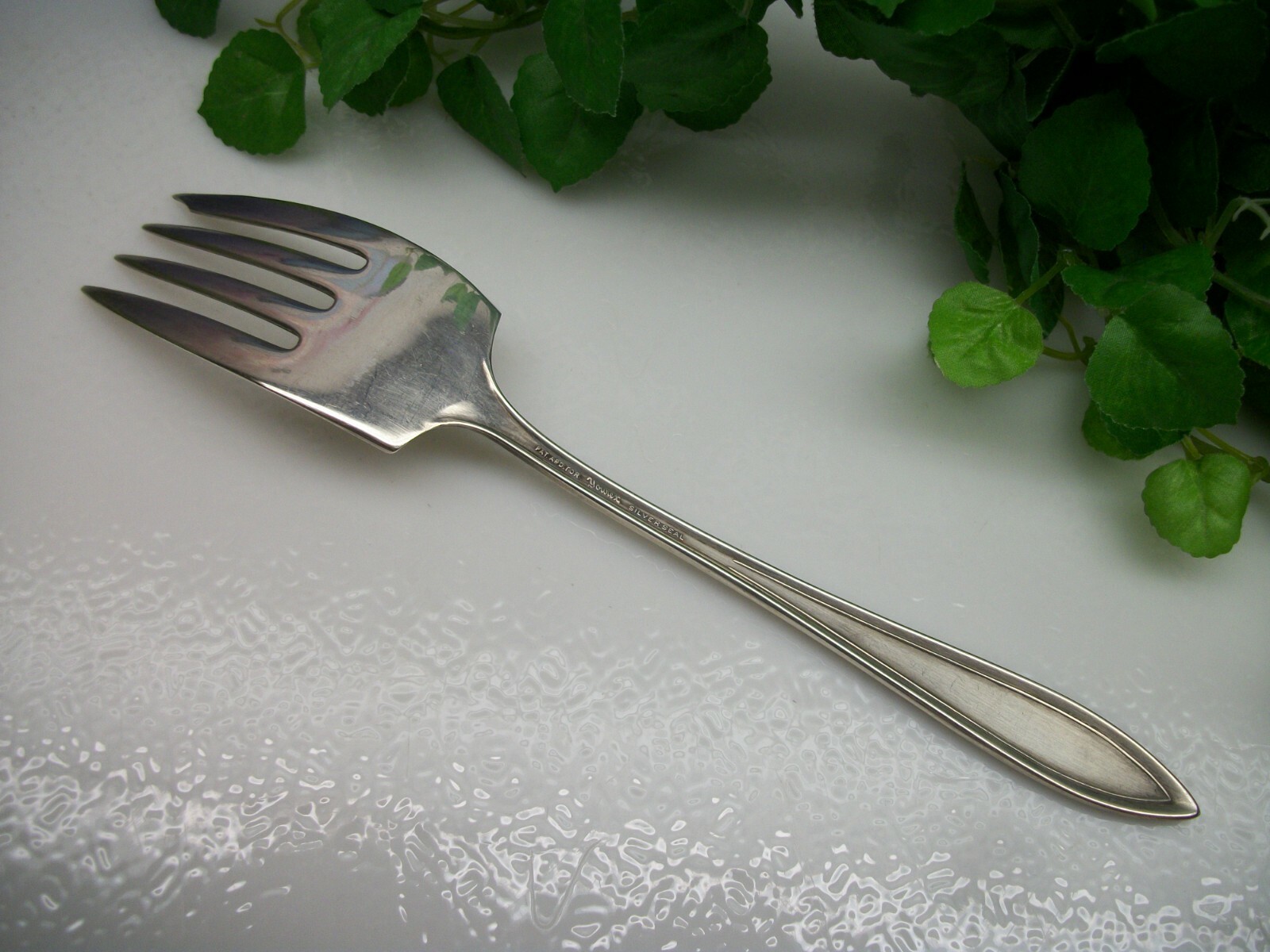 Yourex Silver LADY WASHINGTON Silverplate Cold Meat Serving Fork 1925