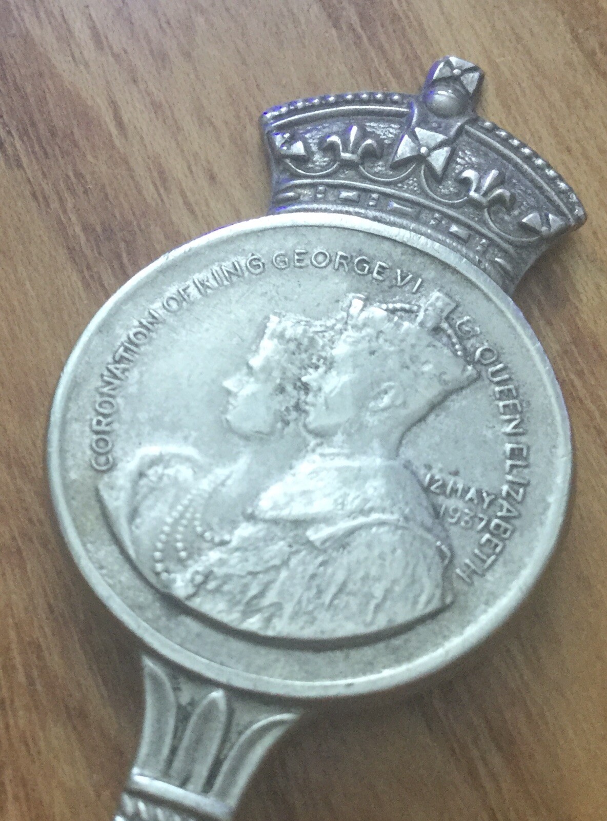 George VI Silver Plated Coronation Spoon. 1937. James Walker. “Harrow”