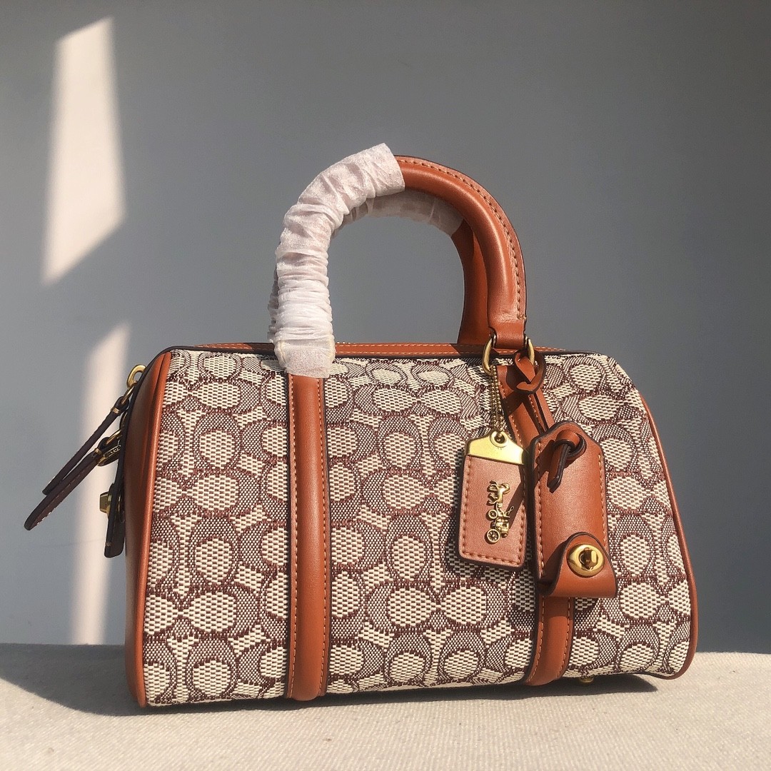 COACH C8529 Bag Ruby Satchel 25 Signature Textile Jacquard NWT #ZJ