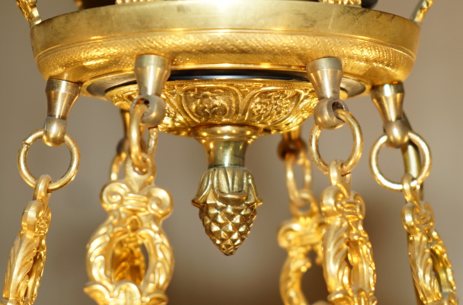 1 OF 4 RRP £3,995 L’ORIGINALE ITALY 24CT GOLD PLATED CANDLE BRONZE CHANDELIERS