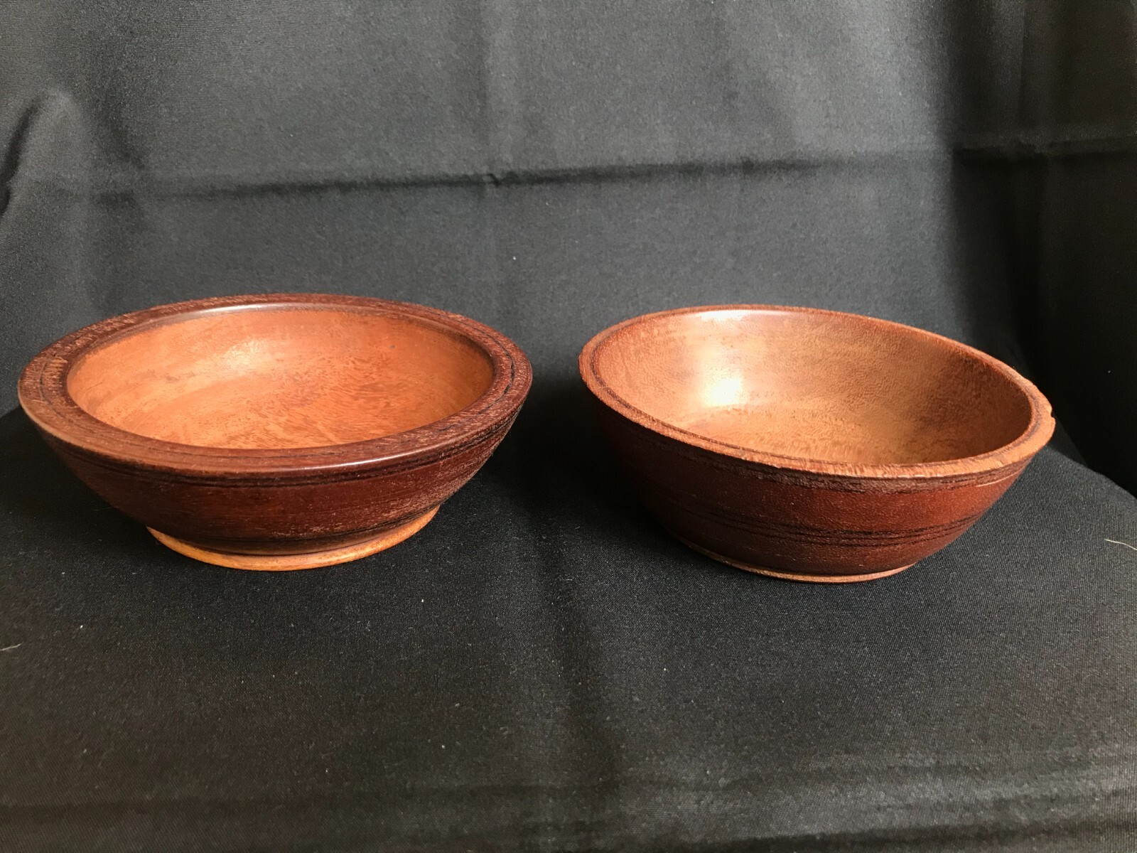 Teak Wood Wooden Handmade Primitive Antique Single Piece Rice Curry Bowl Set B37