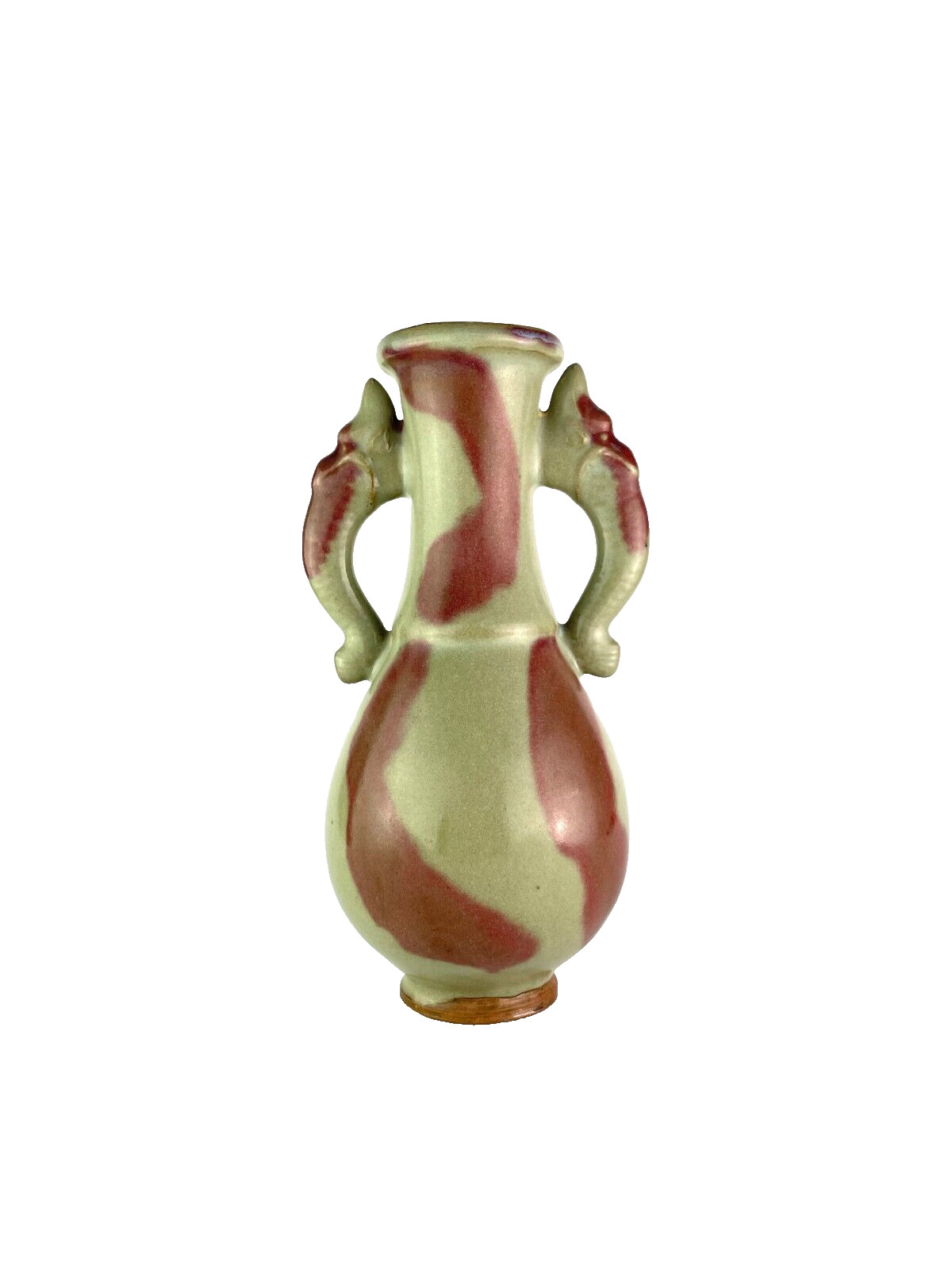 Rare Chinese porcelain Jun kiln red&green glaze Vase 960-1279 Song dynasty