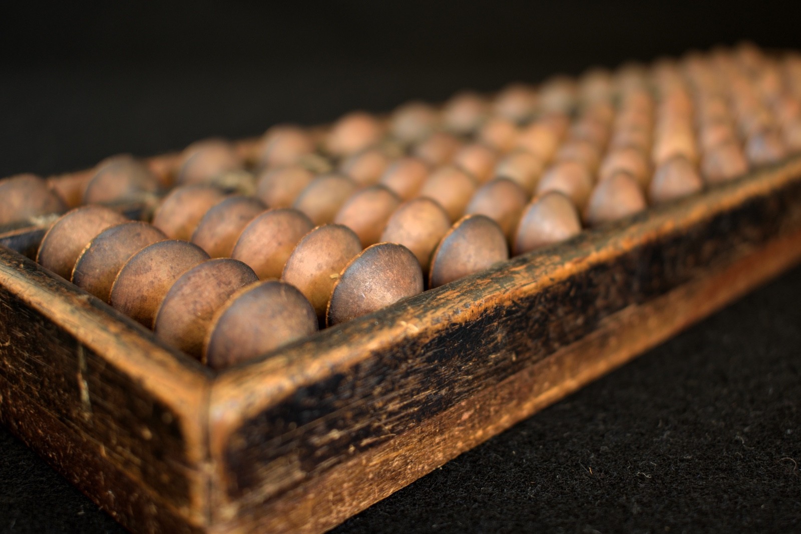 Japanese Antique Wooden Abacus SOROBAN 33.5cm(13.2″)