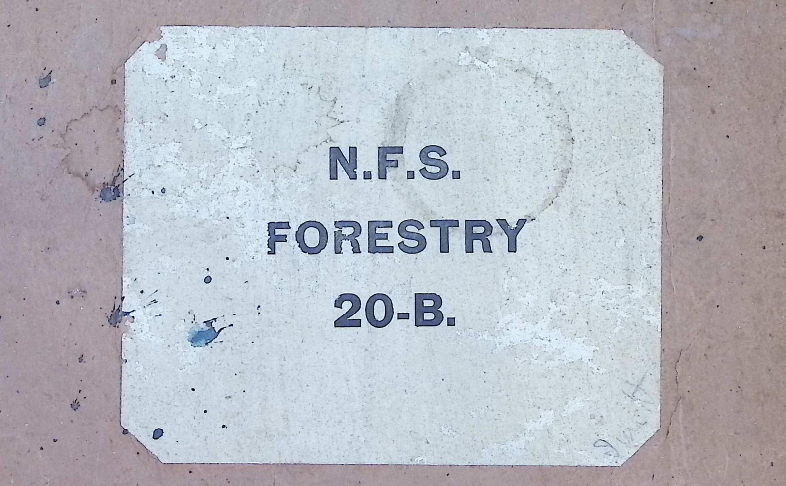 Original WWII National Fire Service Forestry Map – Chepstow Park Wood & District