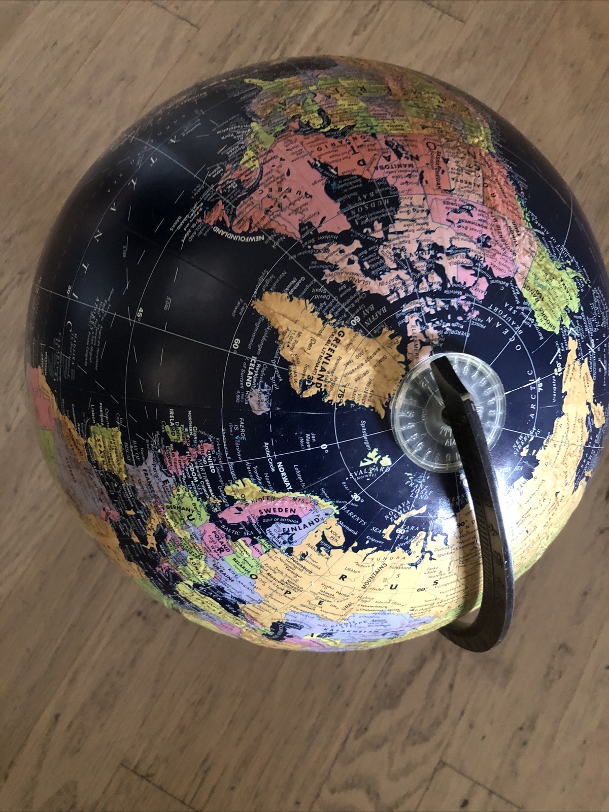 VTG Dark Blue Replogle Globe Globemaster 12 inch with Silver Metal Base