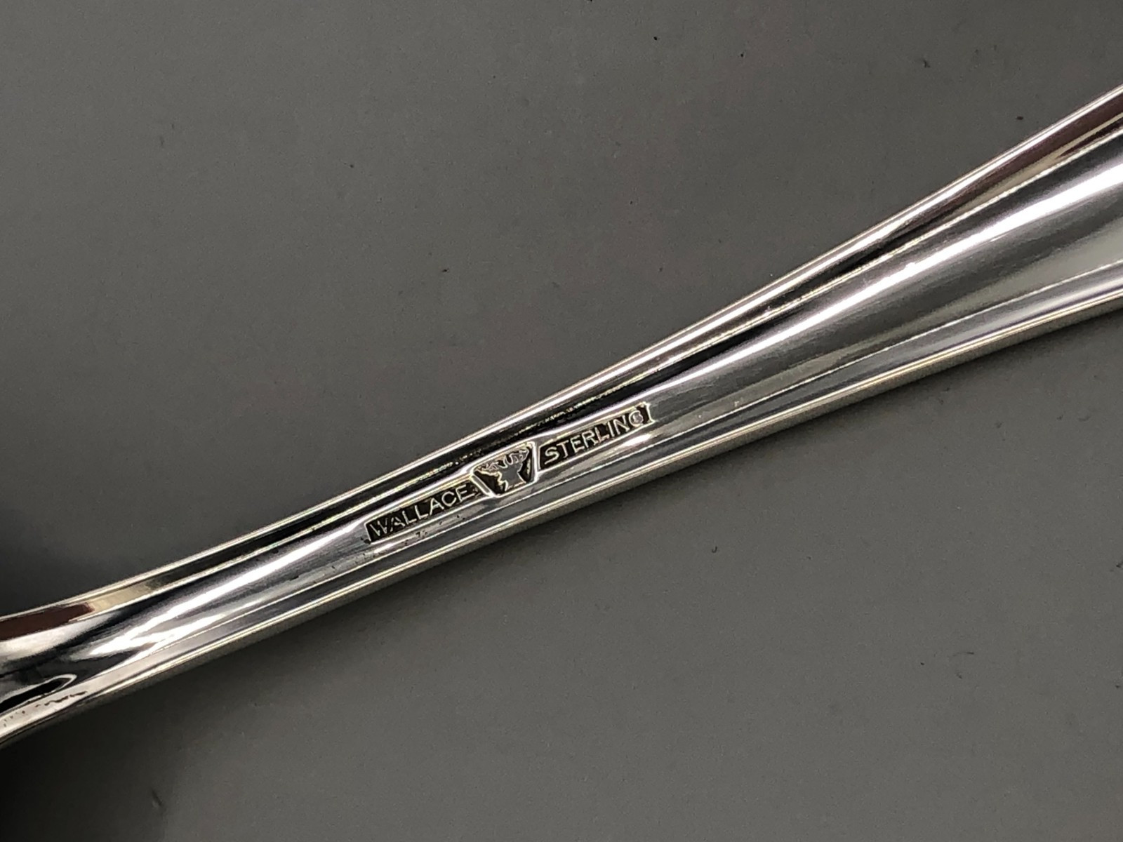 Stradivari by Wallace Sterling Silver Pierced Serving Spoon 8.5″