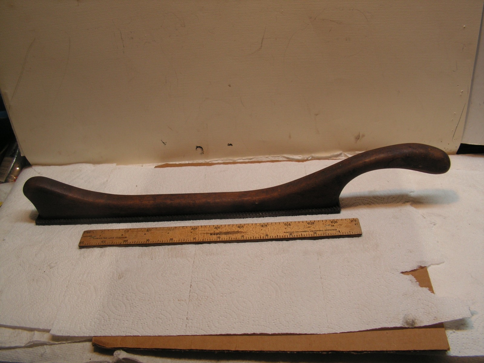 Antique Horse Hoof Plane Rasp 14″ X 1 3/4″ Double Sided File 19″ With Handle