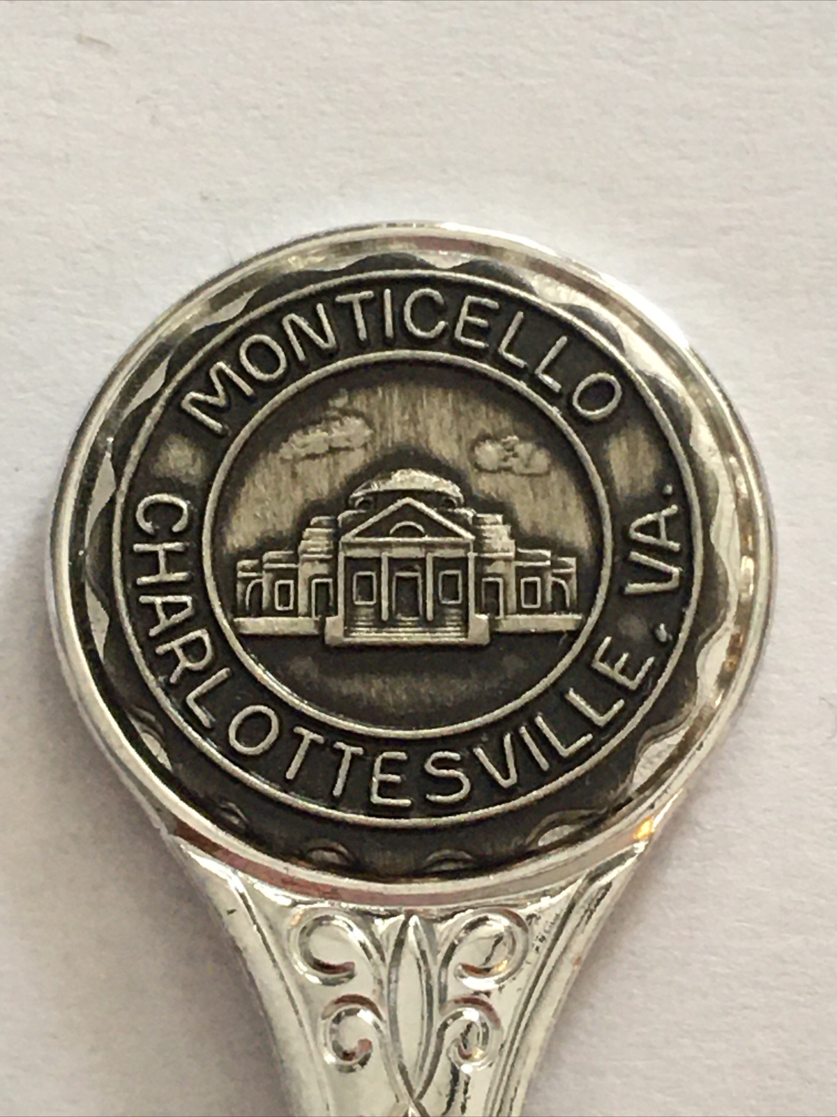 Vintage Souvenir Spoon US Collectible Monticello Charlottesville Virginia