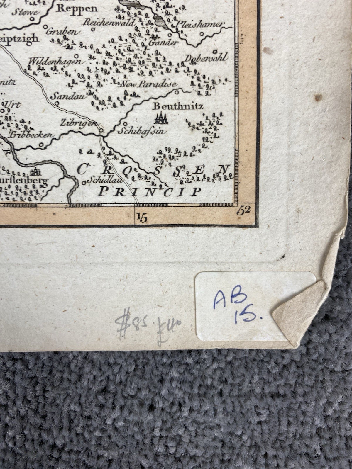 Map Of The Electorate of Brandenburg, Germany 1794 Antique Political Map Europe