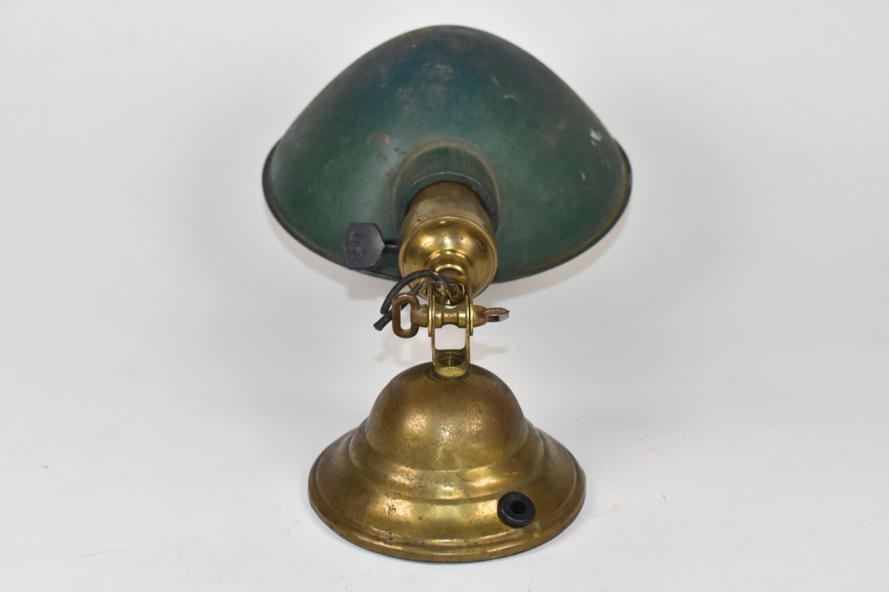 Faries Adjustable Portable Desk Task Brass Table Lamp Parabolic Shade Reflector