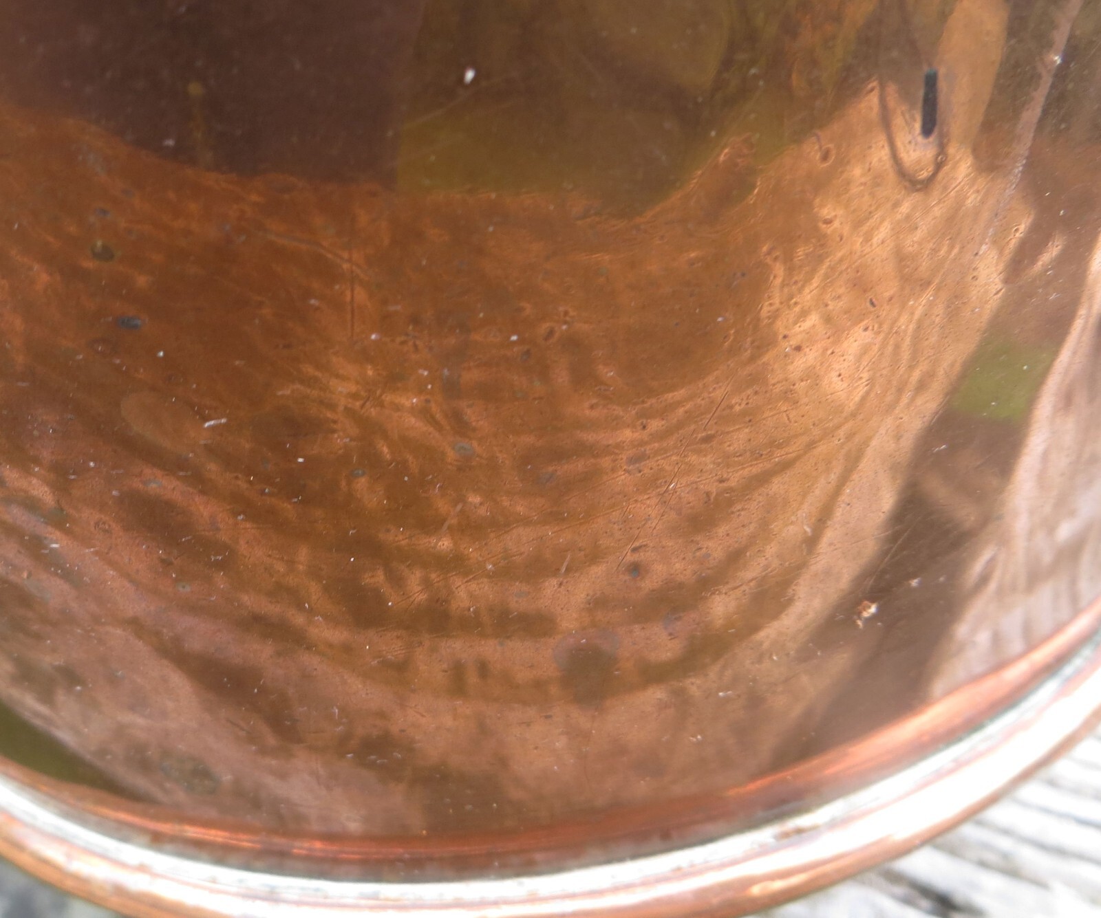 Antique Benham & Froud Victorian Rounded Copper Saucepan with Lid – 9 1/2 Pint