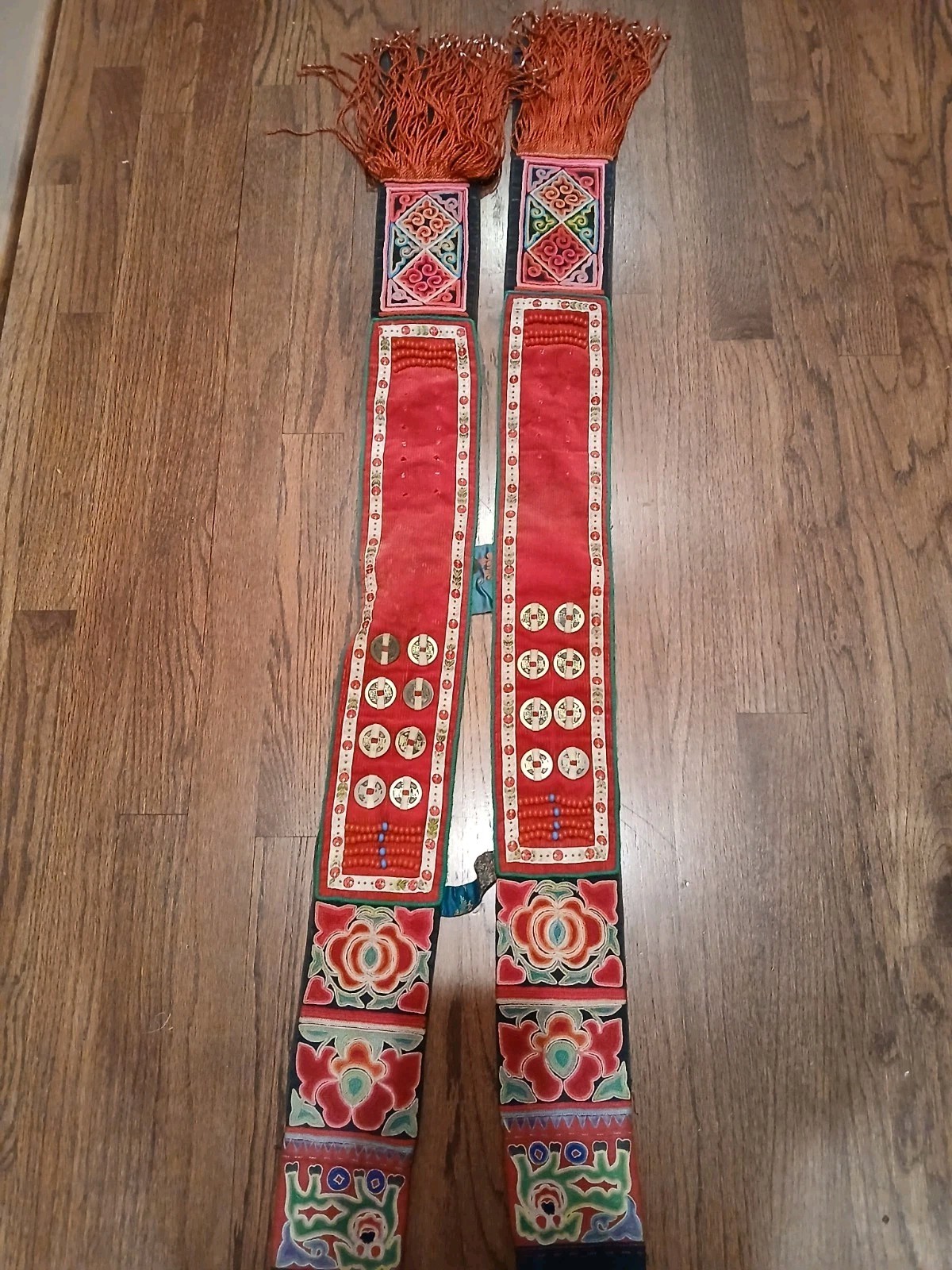 Antique Tibetan Embroidery Fabric