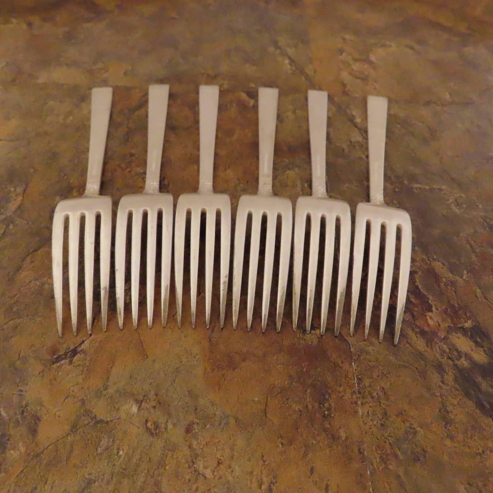 Oneida Forever Set 6 Dinner Forks Community Vintage Silverplate Flatware Lot B