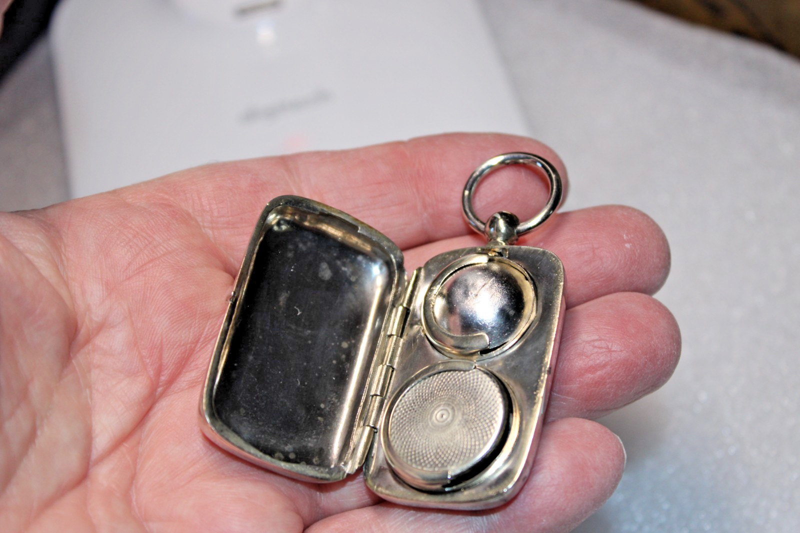 Vintage Silver Plated Double Sovereign Holder