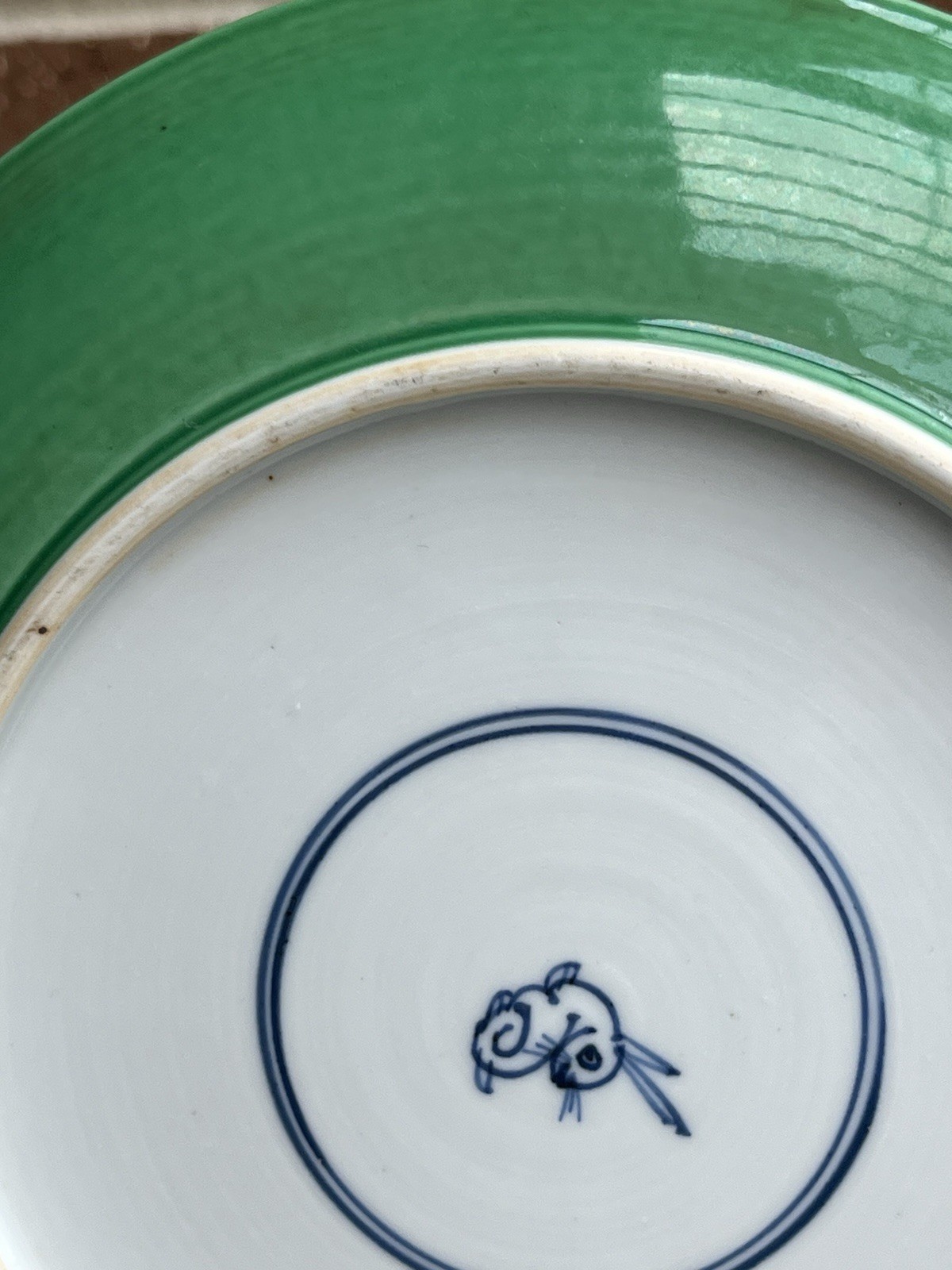 Antiques of Chinese Familie Vert Porcelain Dish