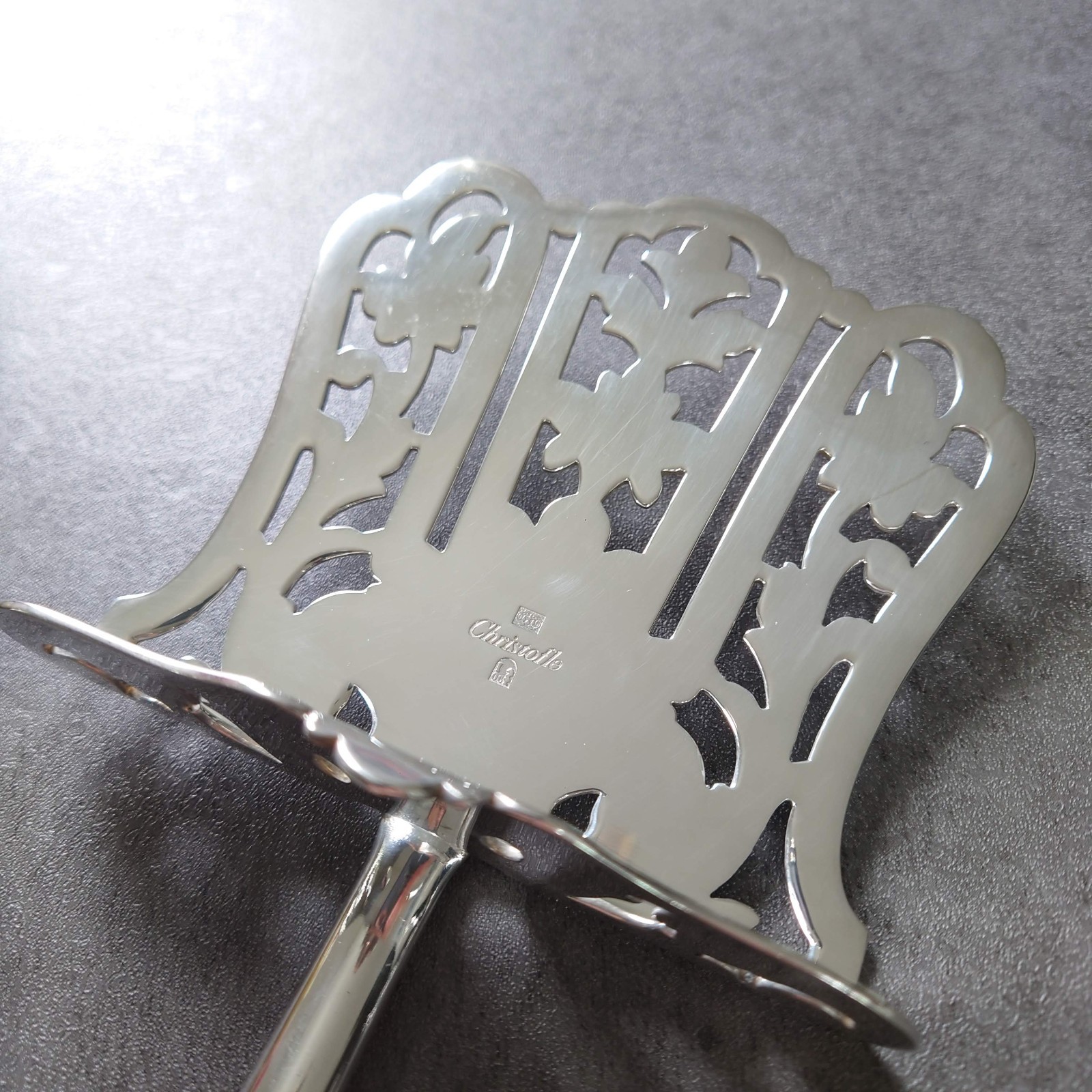 Christofle Malmaison Asparagus Server Flatware Silverplate Excellent