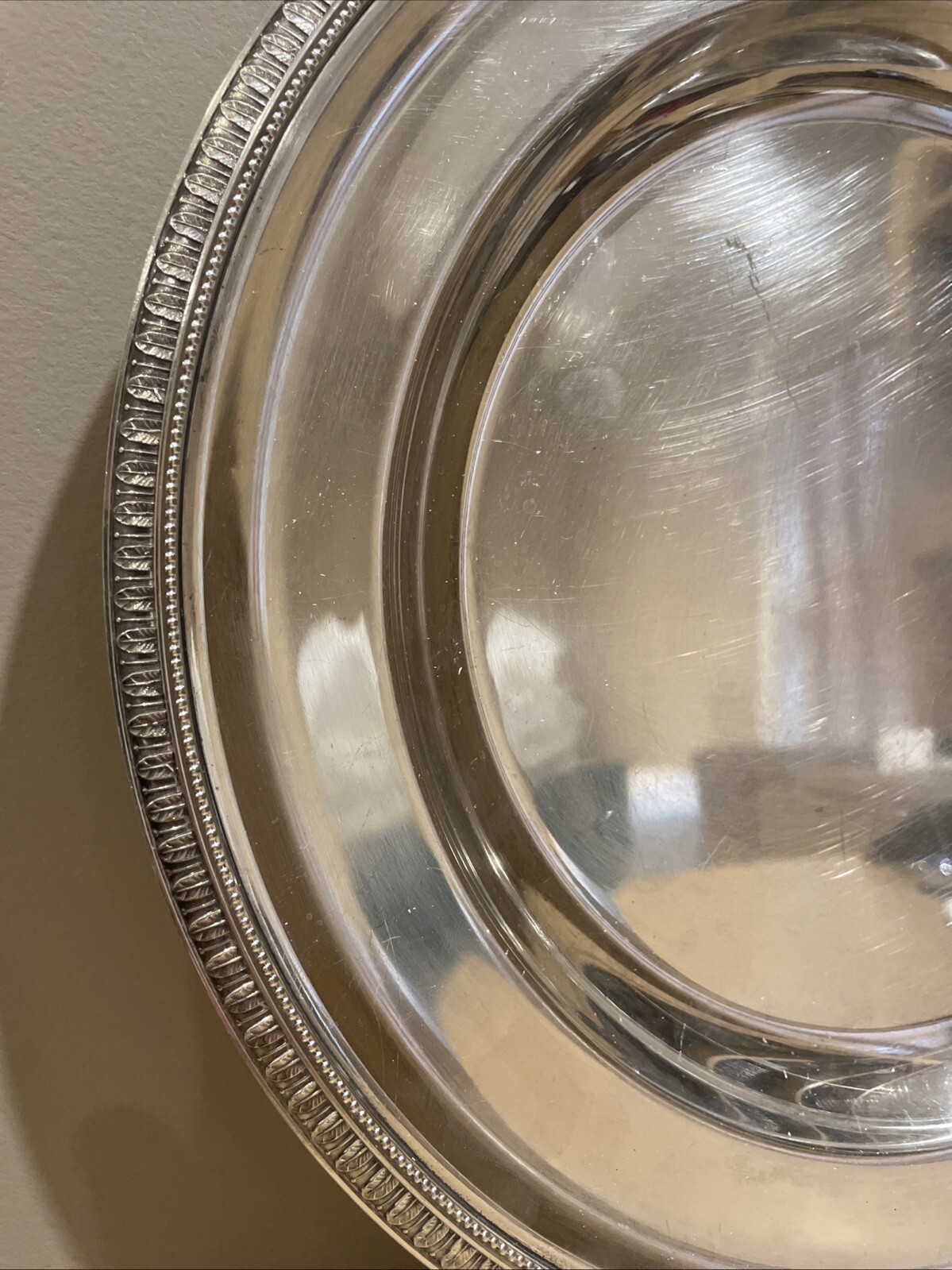 Christofle Gallia Malmaison Silver-Plated Circle Tray 30cm – See Pictures